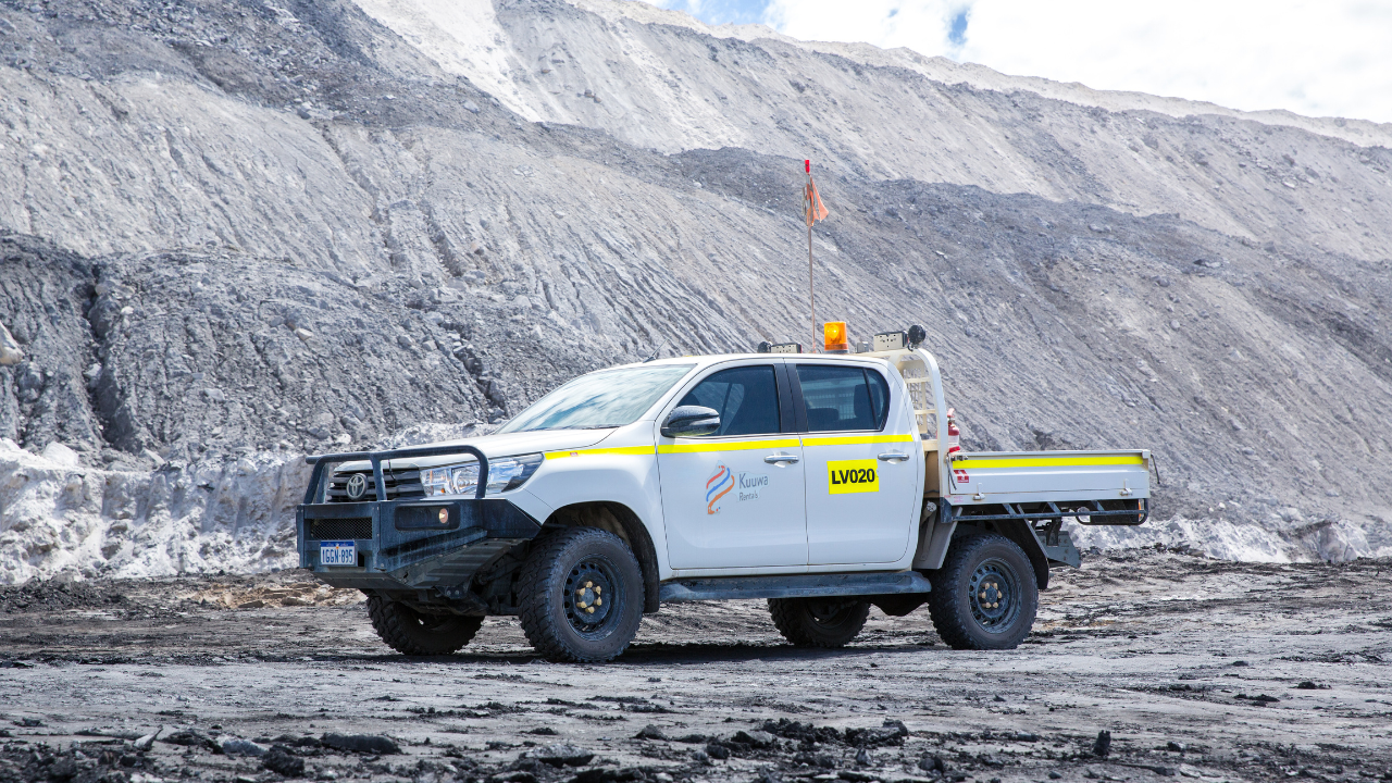 Kuuwa Rentals Mine Spec Hilux on Mine Site Kuuwa Rentals Mine Spec Hilux on Mine Site